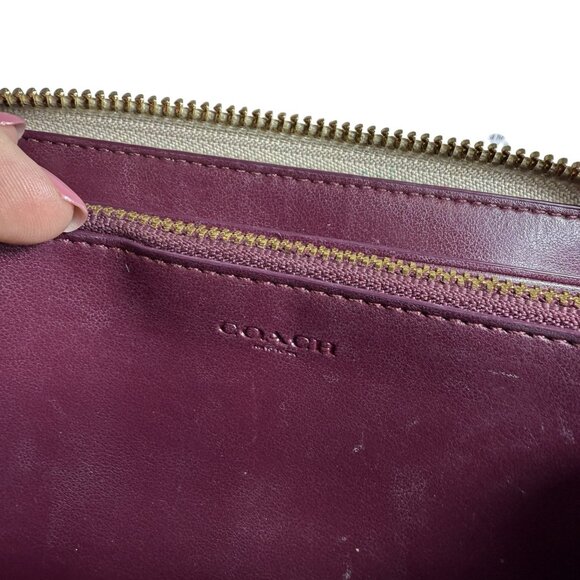 Coach Accordion Zip Wallet In Signature Canvas With Rexy - Picture 10 of 10